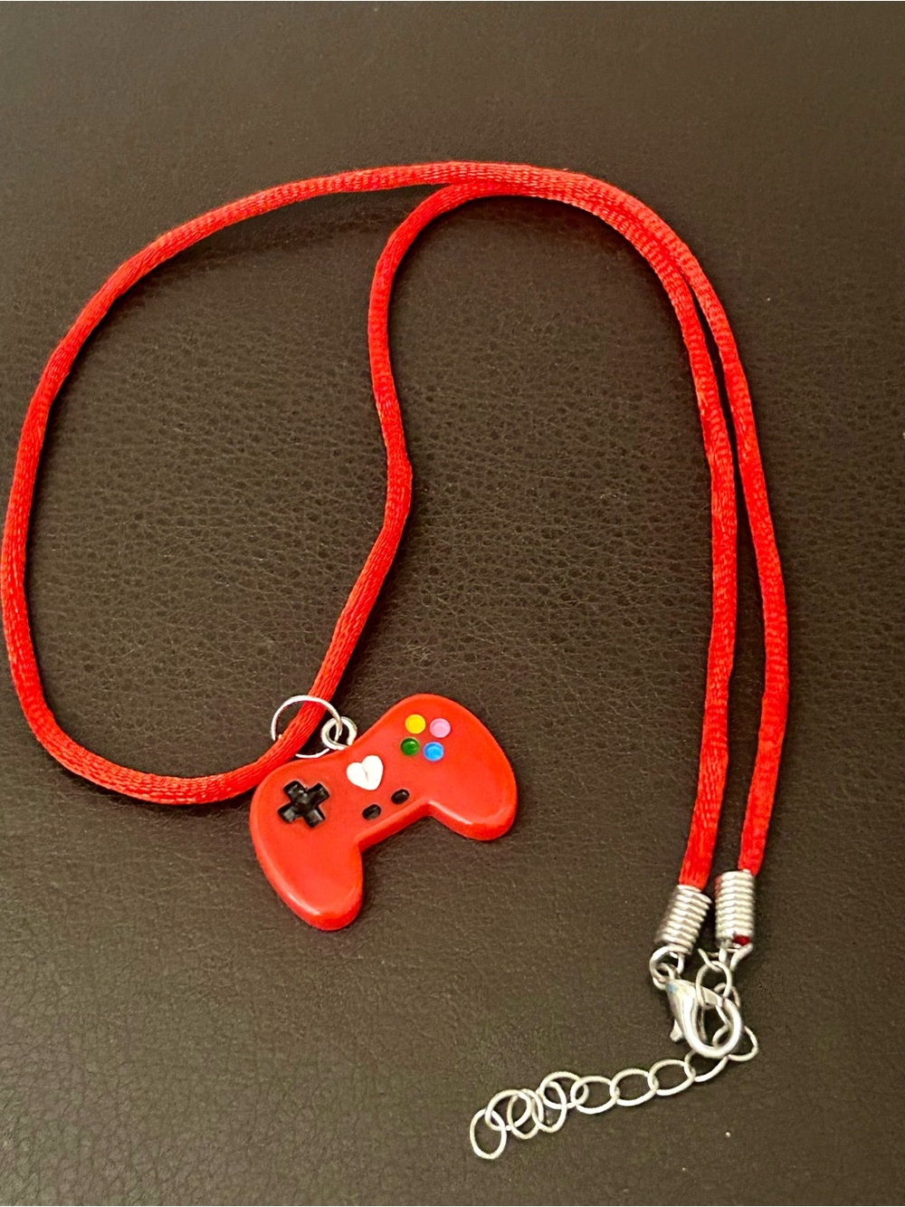 Red Game Controller Necklace